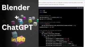 The AI Game Changer (Blender + ChatGPT )