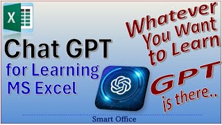 How to Use Chat GPT in Excel | Amazing Technology for Learners