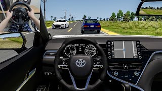 BeamNG Drive - 2023 Toyota Camry [Steering Wheel gameplay] screenshot 3