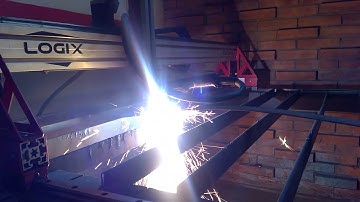 Testing the Logix D-THC (Digital Torch Height Control) on the Logix CUT2400 CNC plasma table