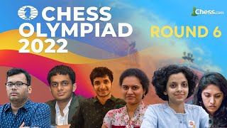How many matches will India Win Today? | 44th Chess Olympiad Round 6