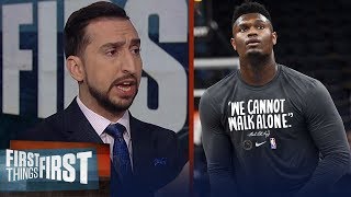 Zion Williamson will lead the Pelicans into the postseason — Nick Wright | NBA | FIRST THINGS FIRST