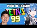 180 Seconds of Suisei Bullied by YAGOO in Tetris 99