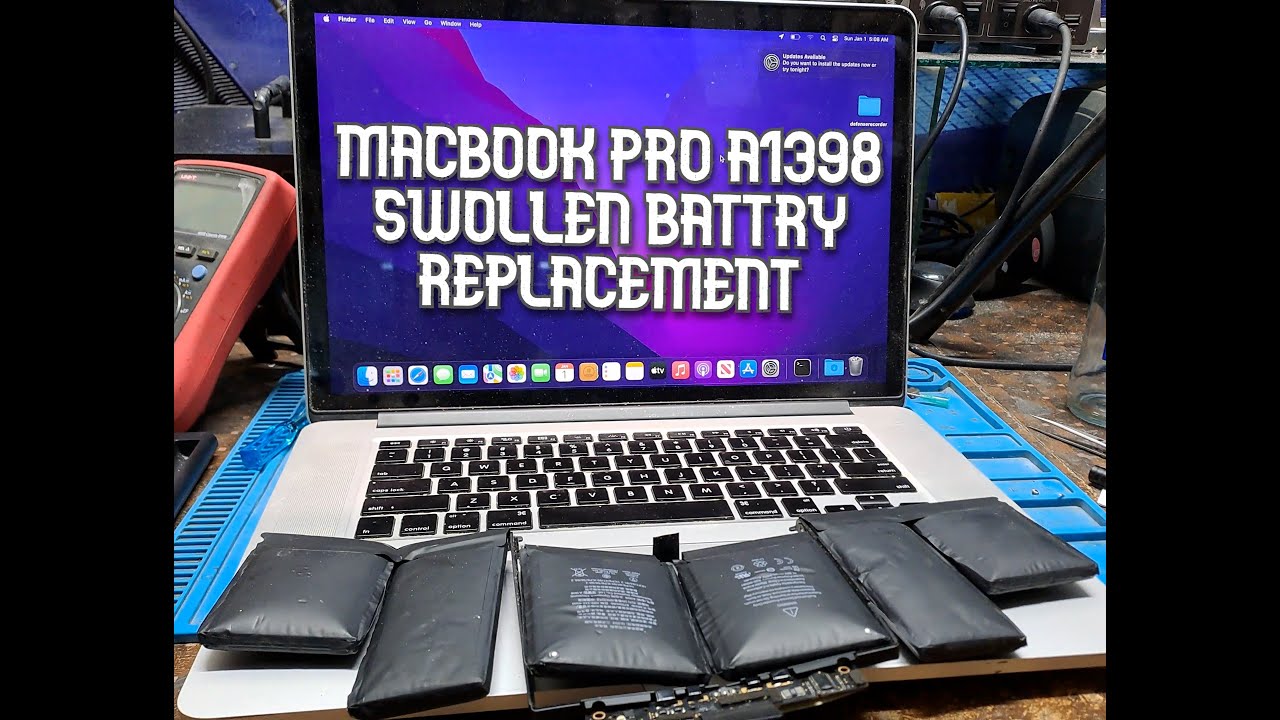15" inch MacBook Pro A1398 Mid 2015 Battery Replacement Repair - YouTube