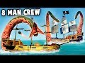 8 MAN CREW vs KRAKEN vs Skeleton Fortress (Sea of Thieves or Sea of FRIENDS?) Best Treasure Loot