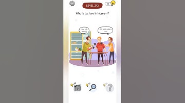 Who is Game Level 213 | Who is lactose intolerant?