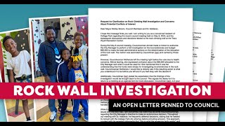 The Rock Wall Controversy: An Open Letter to College Park Mayor & Council