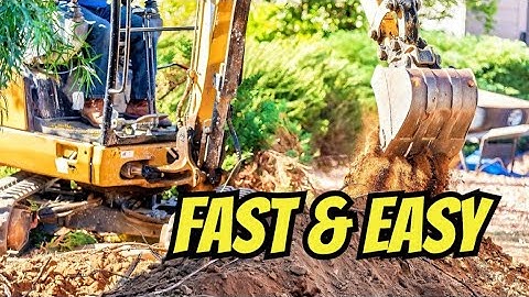 How To Remove Tree Stumps Fast With A Mini- Excavator!