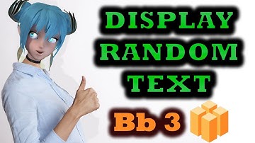 Buildbox 3 Random Success Text And Random Nodes