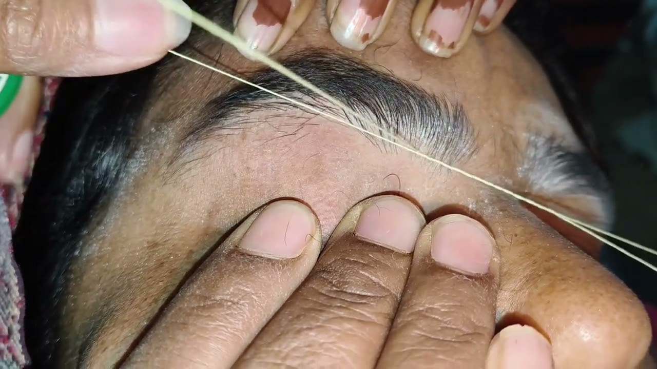 Right side eyebrow threading ka perfact shape kaise de 