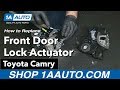 How to Replace Front Door Lock Actuator 06-11 Toyota Camry