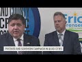 Gov pritzker stops in quad cities with il17 candidate eric sorensen