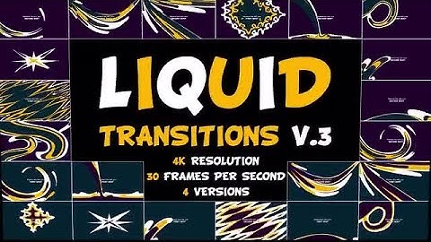 Liquid Transitions Pack V.3 DaVinci Resolve Templates