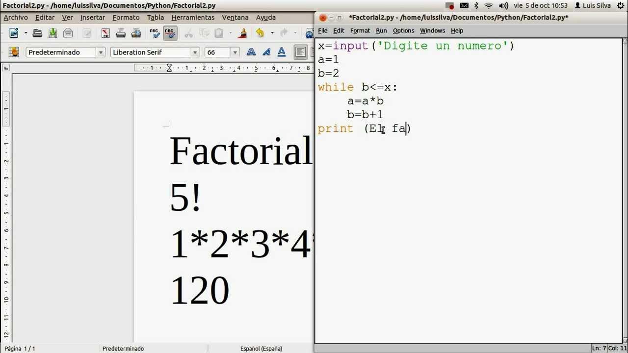 Python factorial