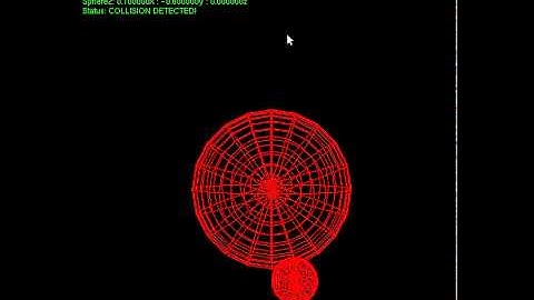 OPENGL SPHERE COLLISION DEMO