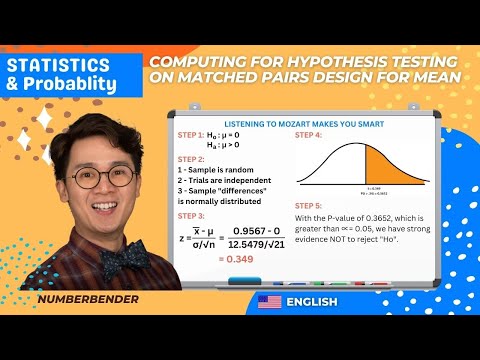 Video lesson: Matched Pairs Design — Paired t-Test Worksheet (English lesson)