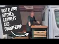 How to install ikea kitchen cabinets and countertop in your Van / Solo Female Vanbuild