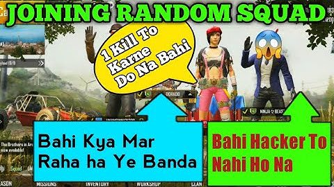 JOINING RANDOM SQUAD LIKE A BOT ||PART 59||PUBG MOBILE||HASEEB OP