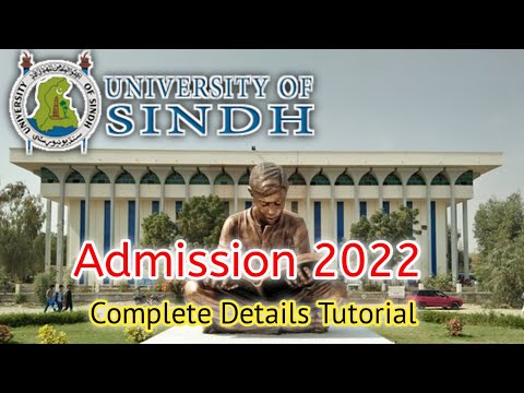 University Of Sindh Admission 2022:: Sindh University Jamshoro Admission:: Complete Tutorial