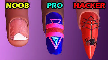 NOOB vs PRO vs HACKER - Acrylic Nails!