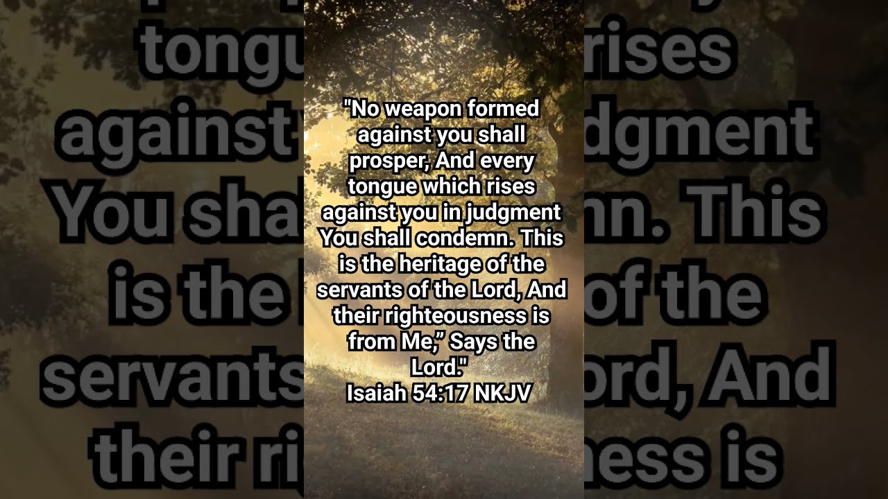 Isaiah 54 17 NKJV