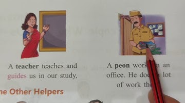 Class 1, Subject EVS, Chapter 3 People who help us, Lecture 1