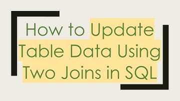 How to Update Table Data Using Two Joins in SQL