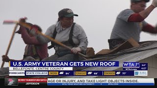 U.S. Army veteran and Bellefonte resident gets new roof for free
