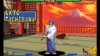 Samurai Shodown V: Ukyo playthrough lvl-8 【60fps】