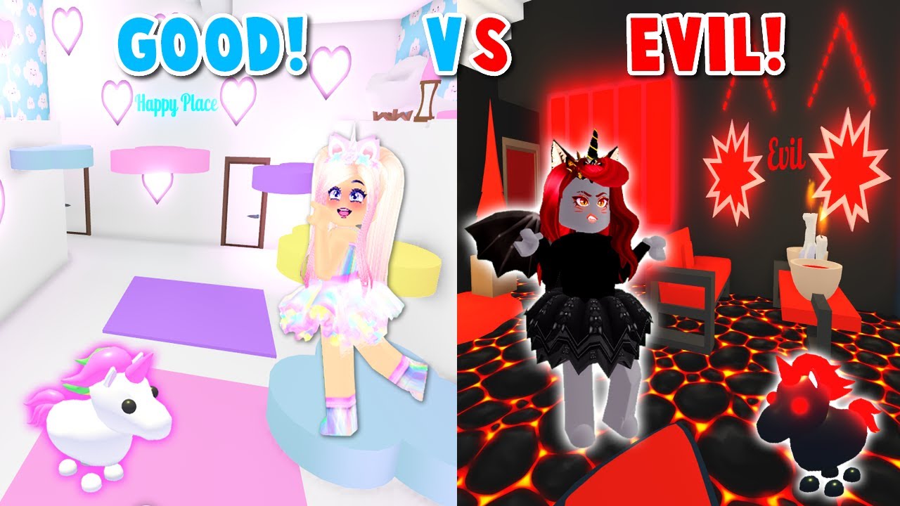Good Vs Evil Build Challenge With My Best Friend In Adopt Me