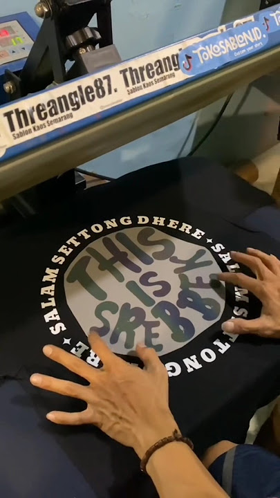 Sablon reflektif #shorts #sablon #sablonmanual #kaos #printsablon