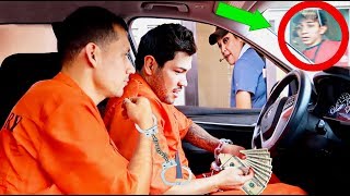 PRISONERS DRIVE THRU PRANK - (Crazy Reactions)