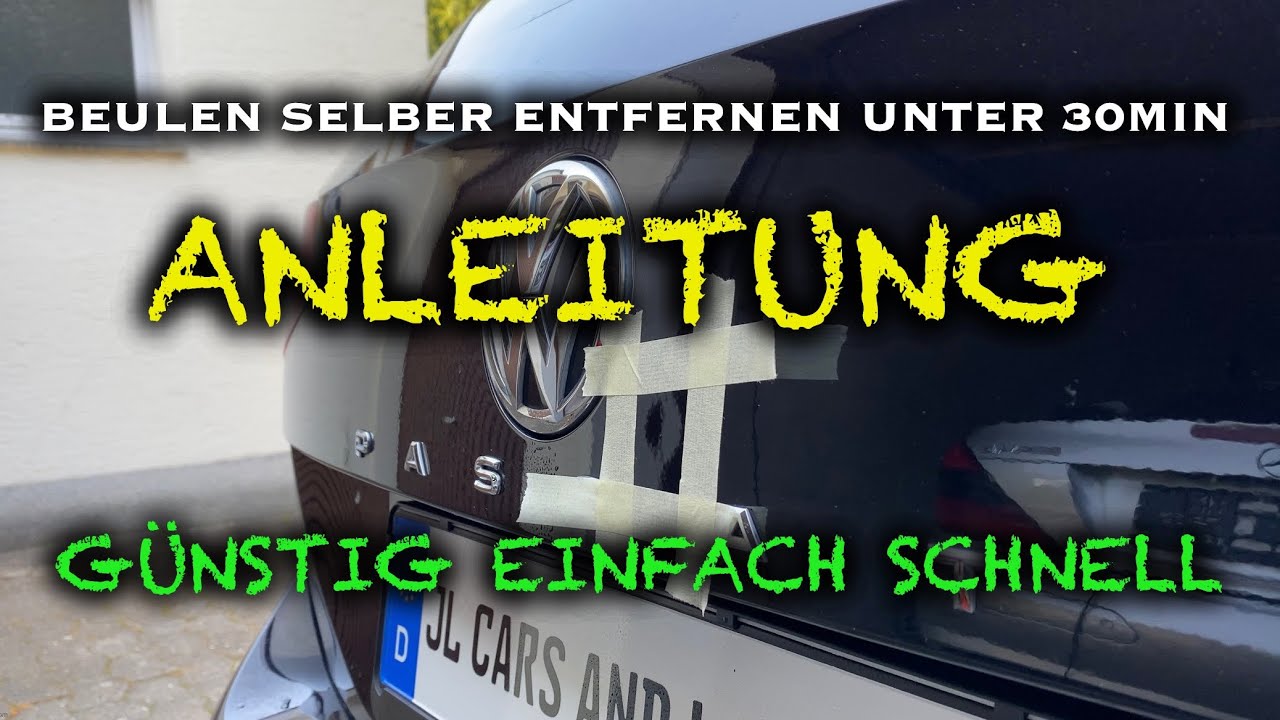 Beulen aus dem Auto entfernen: Eine Anleitung