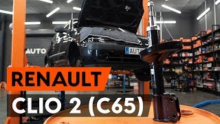 Tensioner pulley, timing belt installation RENAULT CLIO: video manual