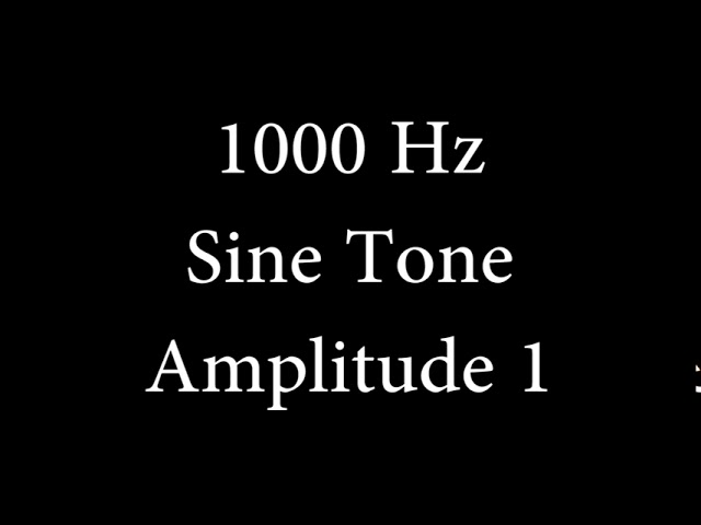 1000 Hz Sine Tone Amplitude 1 class=