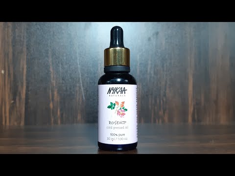 Nykaa rosehip cold pressed carrier oil review, best anti aging oil for signs of aging,