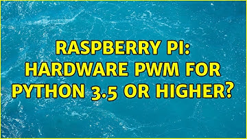 Raspberry Pi: Hardware PWM for Python 3.5 or higher?