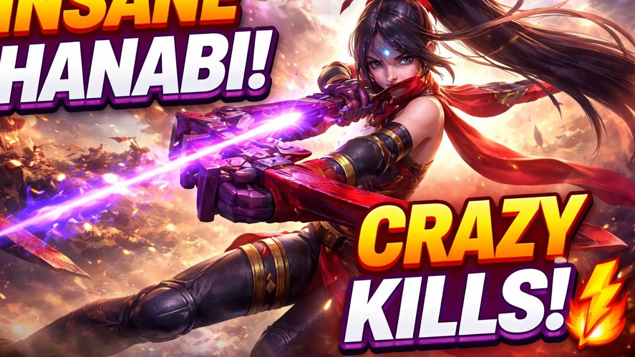 HANABI IS UNSTOPPABLE! 😳⚡ | Crazy Kills MLBB #Shorts #MobileLegends #Hanabi