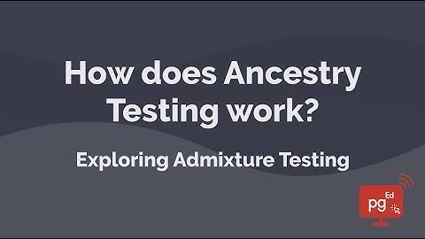 How does Ancestry Testing work? Exploring Admixture Testing