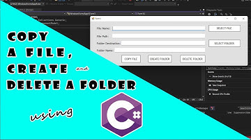 Copy a File, Create and Delete Folder Using C# - Part 1