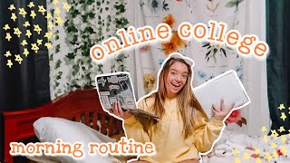 my quarantine morning routine: online school edition