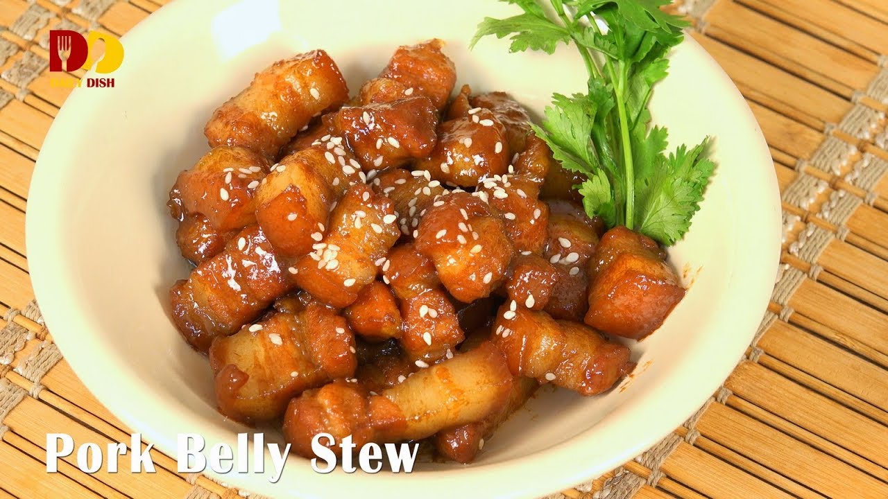Pork Belly Stew | Thai Food | Moosamchan Kua See Ew | หมูสามชั้นคั่วซีอิ๊ว