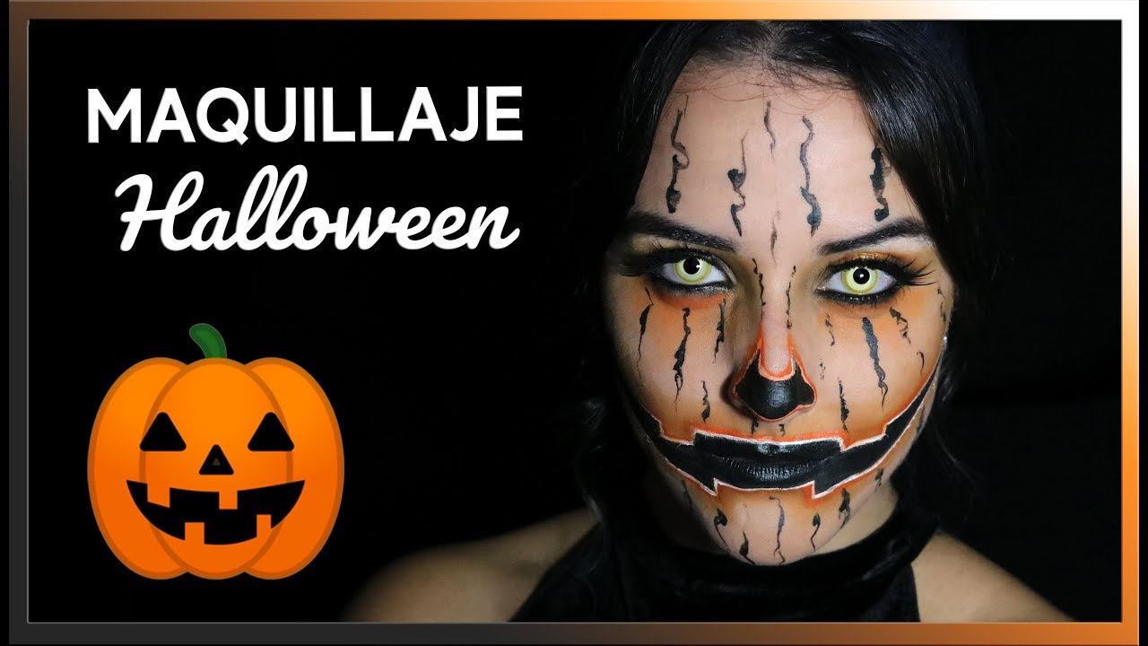 Calabaza | Tutorial Maquillaje Halloween Fácil Unisex - YouTube