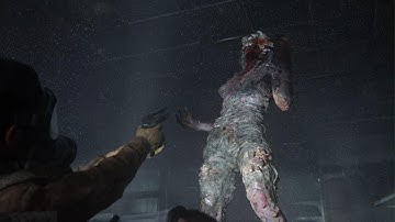 The Last of Us Part II - First encounter with clickers using Ellie