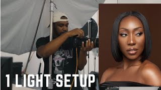 Easy One Light Setup For Beauty In Studio | Behind The Scenes