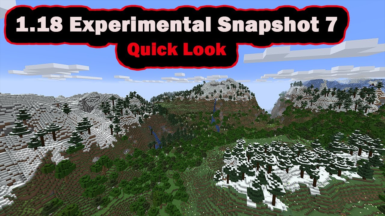 Minecraft 1.18 Experimental Snapshot 7 Quick Look - Controversial ...