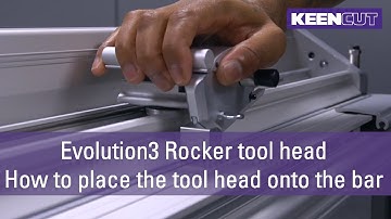 Evolution3 Rocker tool head | How to place the tool head onto the bar
