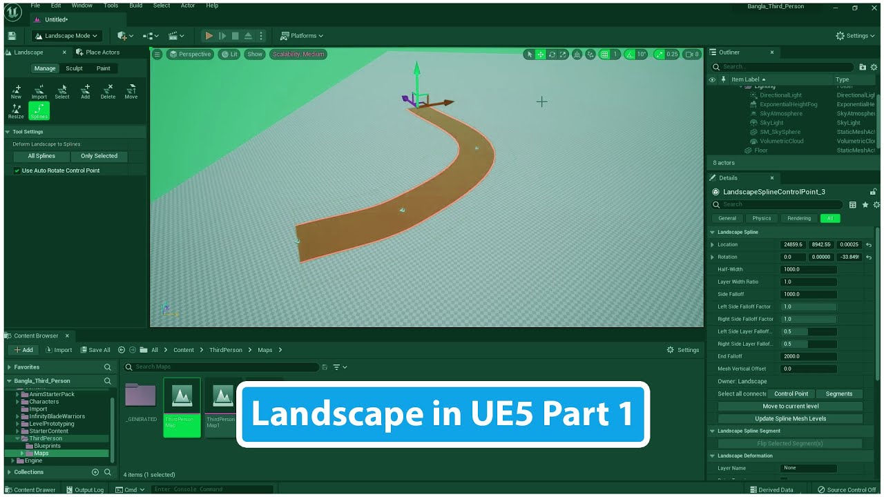 Make Landscape in unreal Engine 5 (Part 1) - YouTube