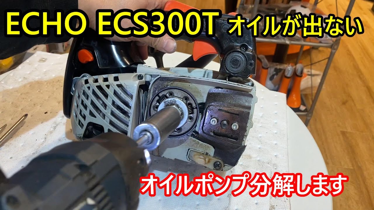 2万円のエンジンチェーンソー買ってみた ECHOエコーECS300T 玉切り