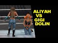 WWE 2K23 Aliyah vs Gigi Dolin - No Holds Barred Quiet Match